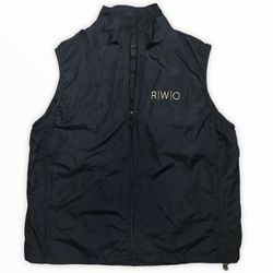 North End RWO Full Zip Windbreaker Vest w/ Pockets Drawstring Size XL
