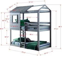 Donco Deer Blind Bunk Beds 