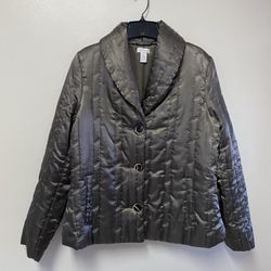 Women’s CHICO’S 100% Polyester, Medium Weight Jacket… Size 1 = Medium/8