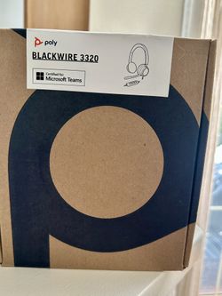 Poly Black wire Headset