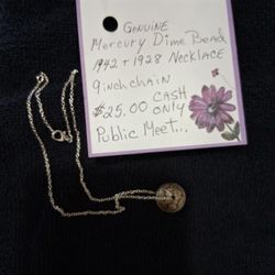 MERCURY DIME NECKLACE 