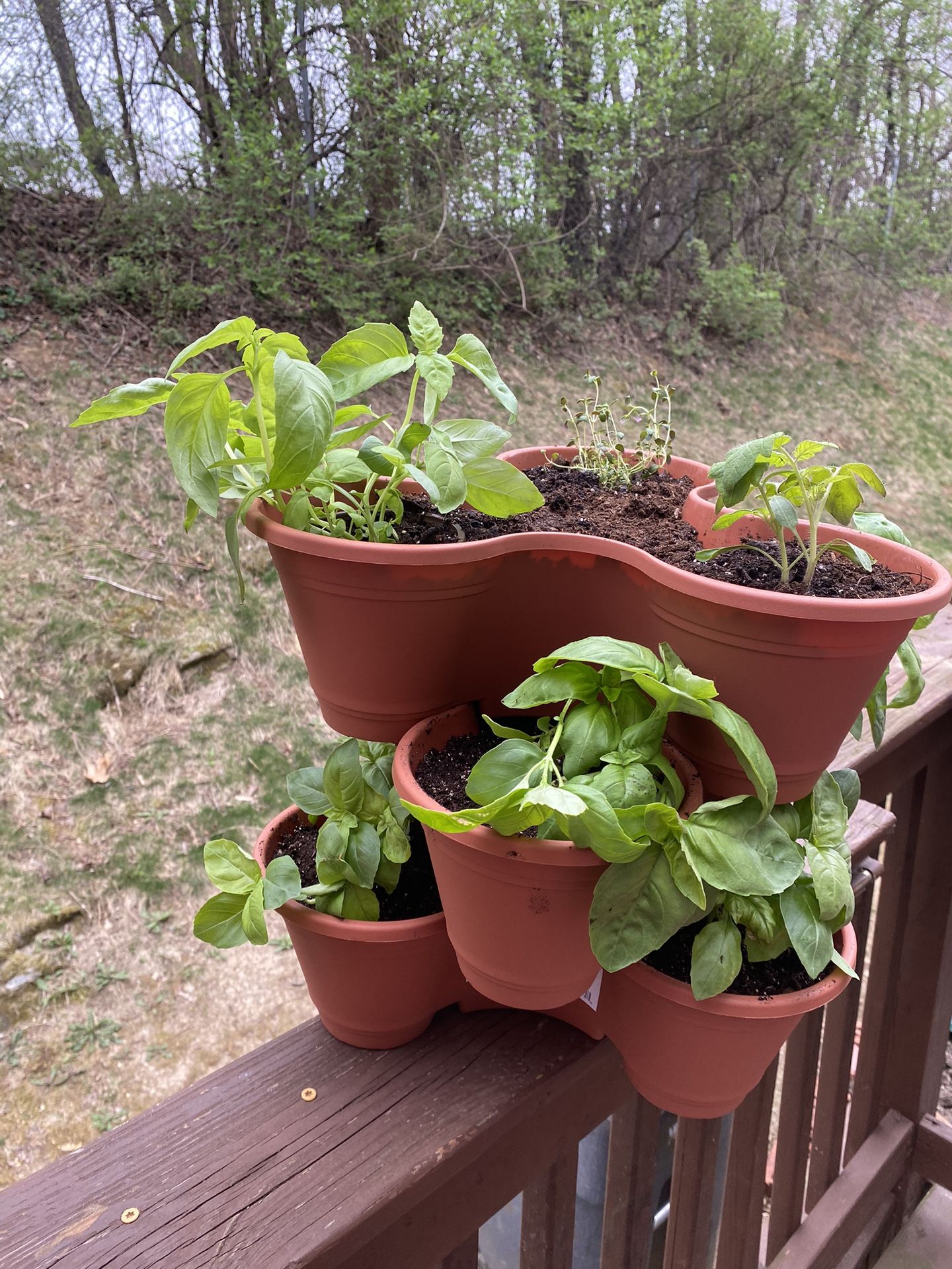 Stackable Herb And Flower Pots