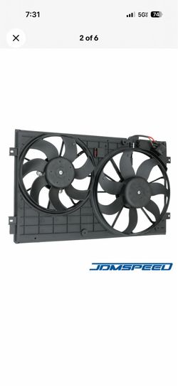 Radiator Condenser Fan For Volkswagen Jetta Beetle 2.0L 2.5L L4 L5 VW(contact info removed)