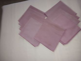 9 Mauve Cloth Napkins