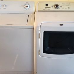 HEAVY DUTY VERY RELIABLE WASHER AND NEWER ELECTRIC DRYER, 4 MONTHS WARRANTY, FREE DELIVERY AND INSTALLATION 