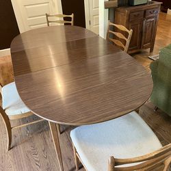 Mid Century Dining Table with 4 chairs 