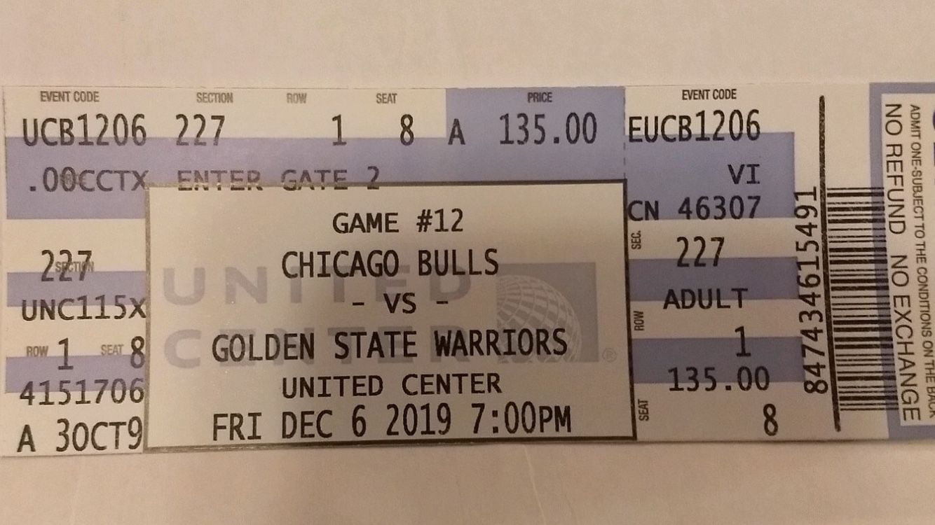 Chicago Bulls vs. Golden State Warriors !!!!! Maybe Negotiable!!!! HOT BUY!!!