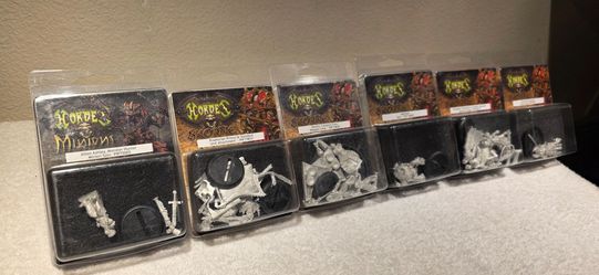 Tabletop Miniatures Lot - Skorne & Minion Fantasy Gaming Figures (PIP Set of 6)
