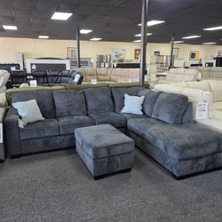 Dark Gray Fabric Sectional Sofa 🚚WE DELIVER🚚