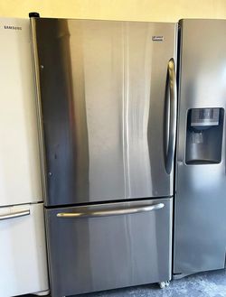 Kenmore Bottom Freezer Stainless Steel Refrigerator Fridge
