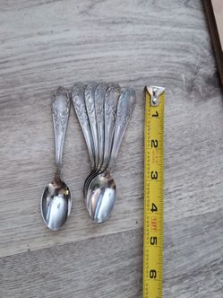 Silver plated mini spoons