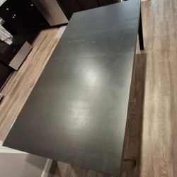 IKEA Extendable Black Dining Table