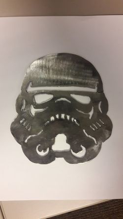 Stormtrooper emblem. 18 gauge metal. Startwars