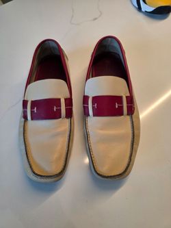 Two-Tone Leather Loafers