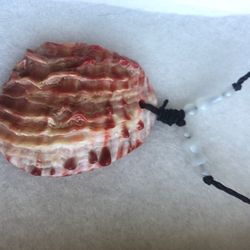 Pink shell river pendant 50mm comes along with adjustable necklace