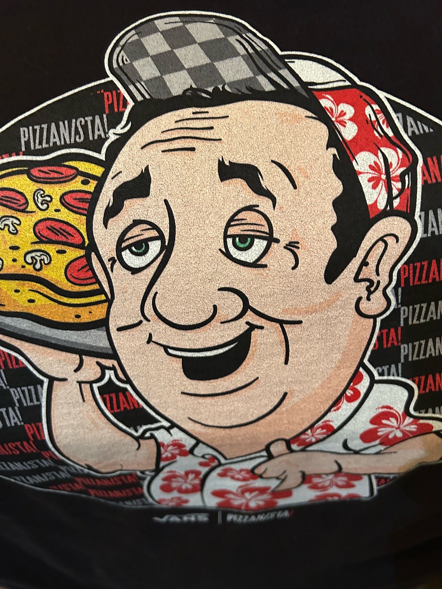 Medium size vans pizzanista shirt