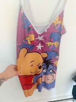 Winnie the Pooh and Eeyore pink dress #disney #kawaii