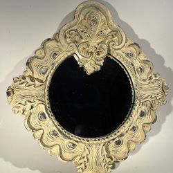 Vintage Art Victorian Reproduction Ornate Gold-Tone Mirror