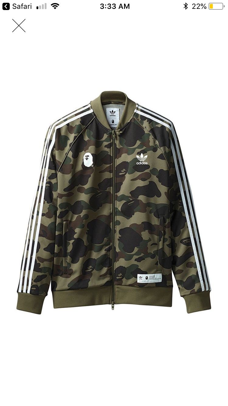 Bape adidas track jacket StockX verified size XL reasonable offer accepted