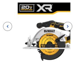DEWALT 20-volt Max 6-1/2-in Brushless Cordless Circular Saw (Bare Tool)