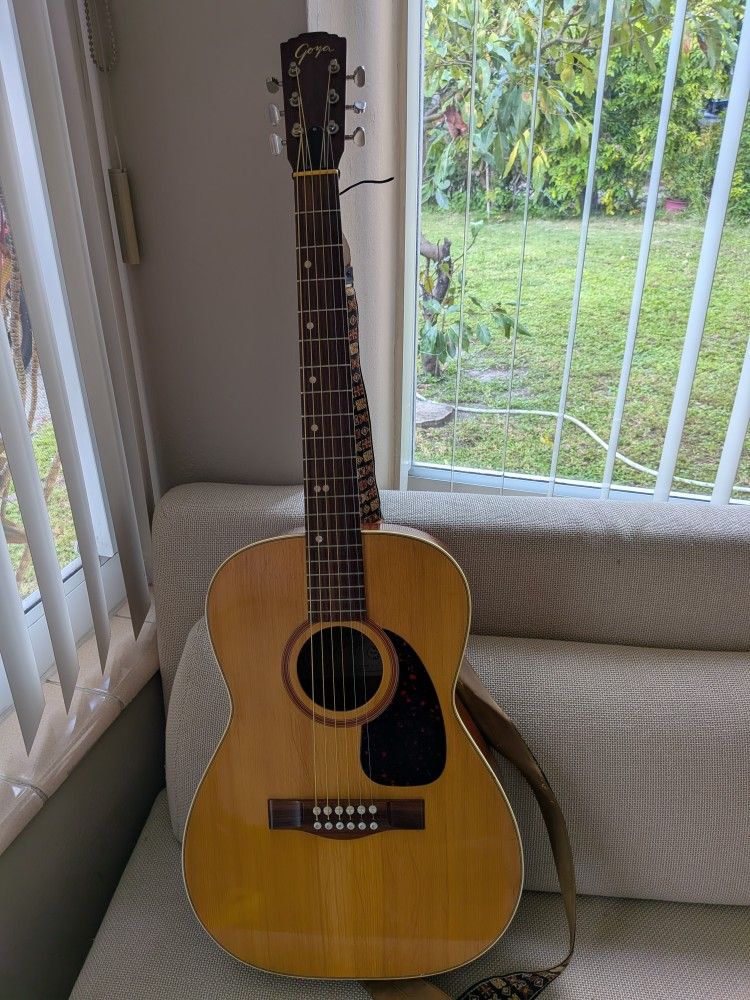 Vintage 1960 Goya T-14 Acoustic Guitar 