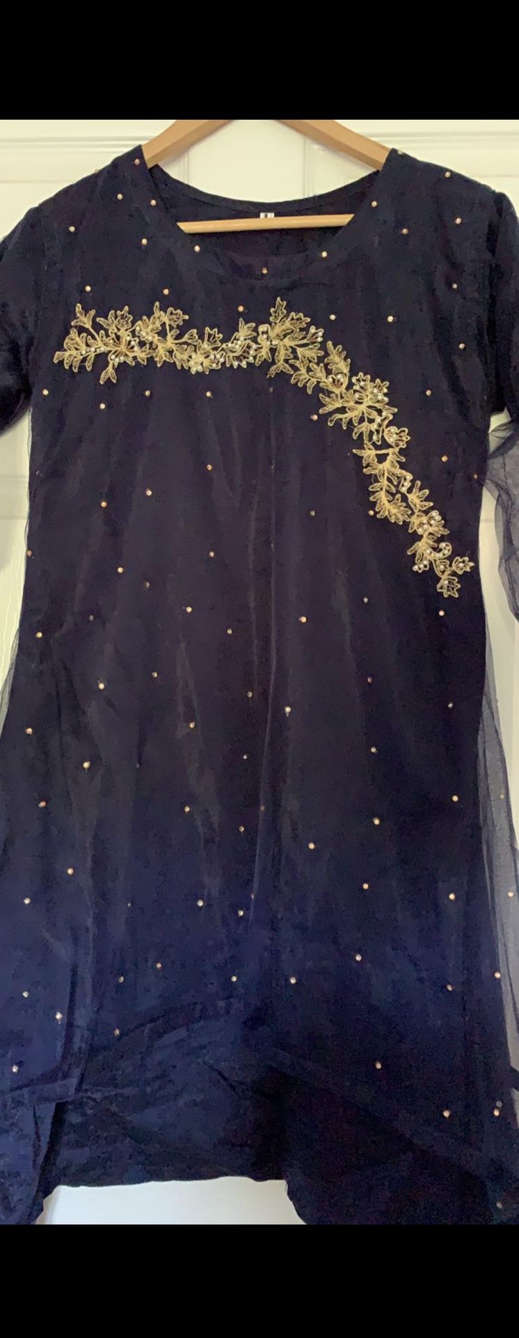 Blue fancy dress(PAKISTANI) 3 piece