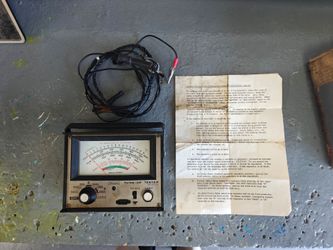 Vintage Tool Sears Solid State Tune-Up Tester Battery Diagnostics Hotrod Snap-on, Mac, Matco,