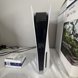 PS5 Disc Bundle – 6 Controllers, Headset, Games (Read Description)