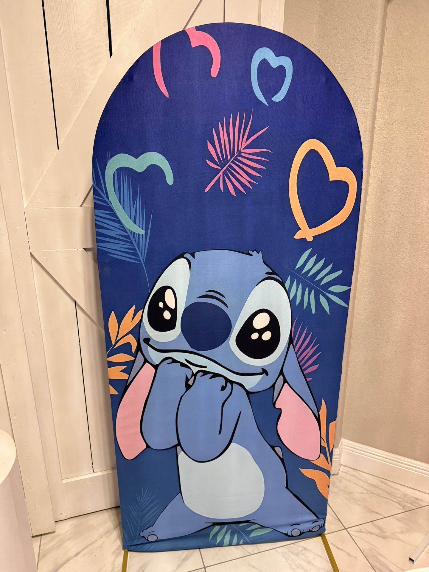 arco de cumpleaños stitch 
