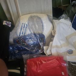 WTF Adidas Originals TAEKWONDO BODY PROTECTOR 3 Size: Large Padded Chest Guard With Gee In White And Another In Red And Then One In Black W/ Shin Pads