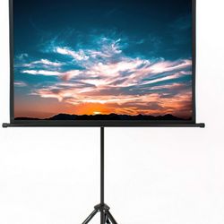 Mini Projector And 50” Projector Screen - NEW