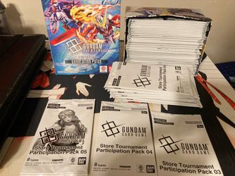 50x Gundam Card Game Tournament Participation Pack Lot