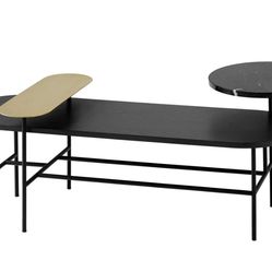 &Tradition Palette JH7 Coffee Table – Marble, Brass – Pristine – Flatiron