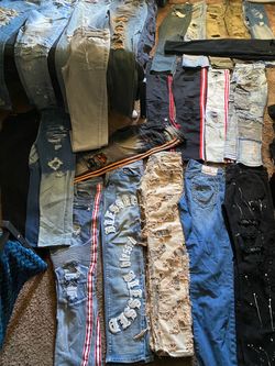 23 pairs of Mixed of Distressed Jeans and Pants