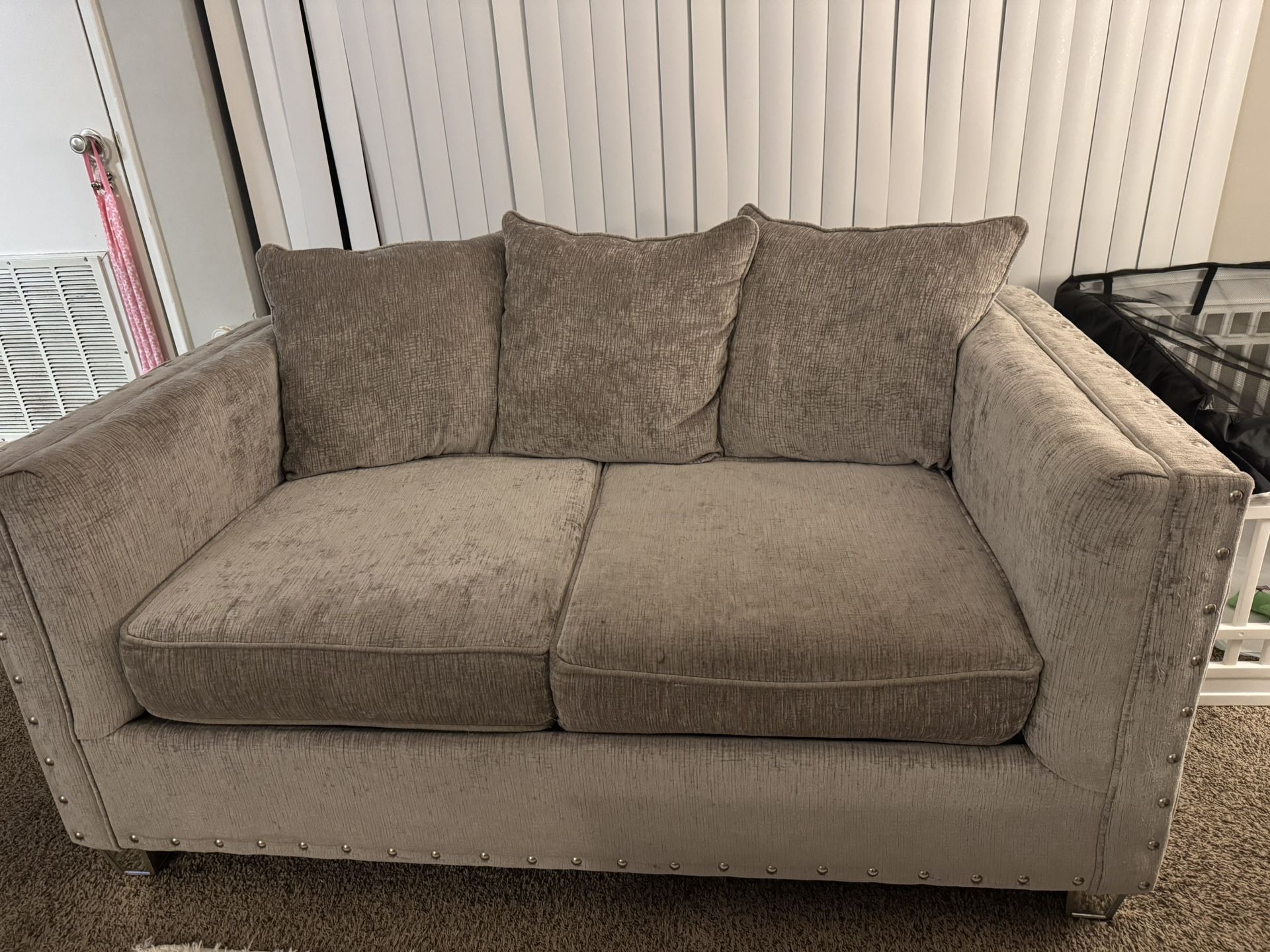 Grey Couch & Love seat