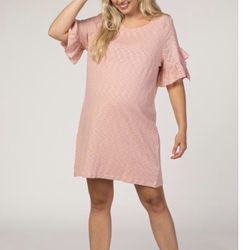 Pink Blush Maternity Dress