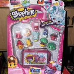 Shopkins Season 4 Petkins 12 Pack With Case