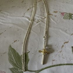 Tiffany & Co Cross Chain Necklace Pendant Silver 925