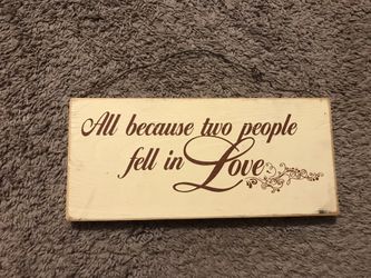 Beautiful Wooden “hang On Wall” Script For Sale In Garden Grove