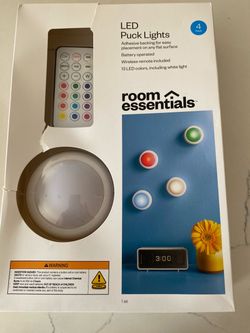 Room Essentials LED Puck Lights 4-Pack