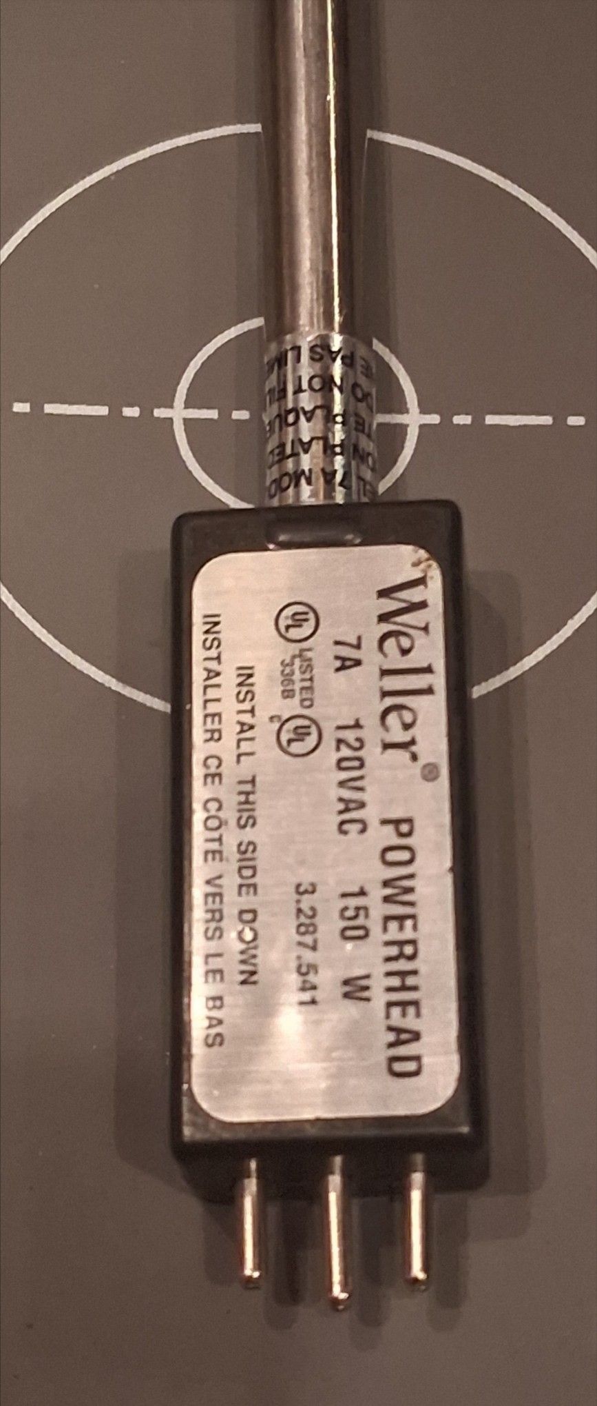 Weller 7A Power Head Tip (3/16 ″, 700°F) for GT7A Solid-State Solder Gun – Lightweight Replacement Chisel Tip