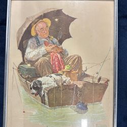 Norman Rockwell Picture In Frame 