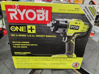 Ryobi 18v 1/2in impact wrench