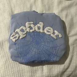 Sp5der Hoodie Sky Blue