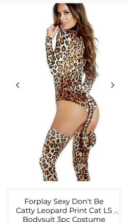Forplay sexy Leopard Print Cat Bodysuit Costume