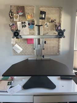 Dual Monitor Standing Desk Converter
