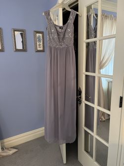 NEW Quiz Grey Gown With Beaded Top