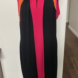Spense Black Orange Pink Sheath Dress Braided Summer Cocktail Casual XL