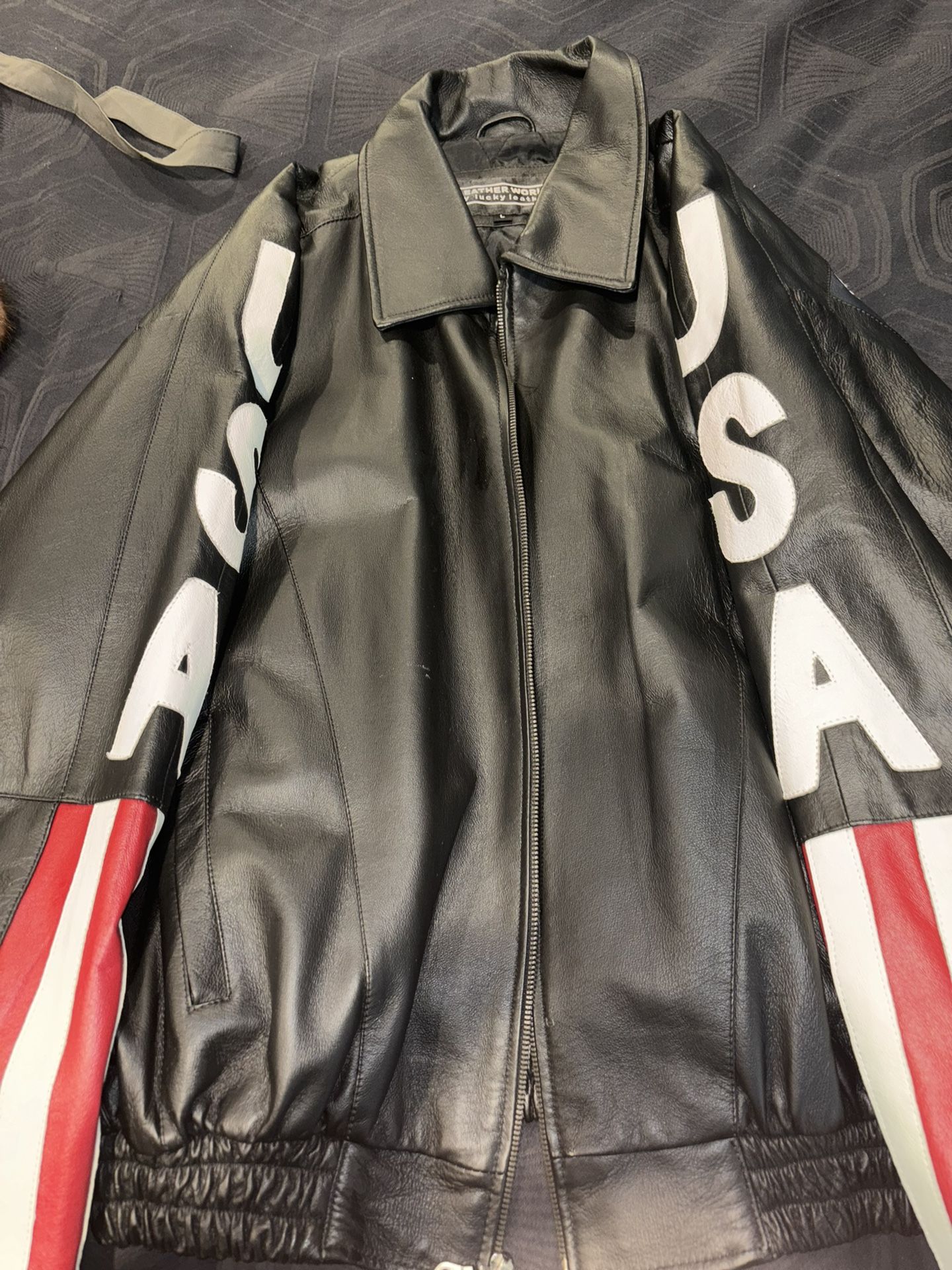 Leather World By Lucky Leather USA Leather Jacket