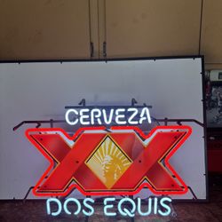 🍺 Dos Equis Neon Sign – Bar / Man Cave Classic 🍺